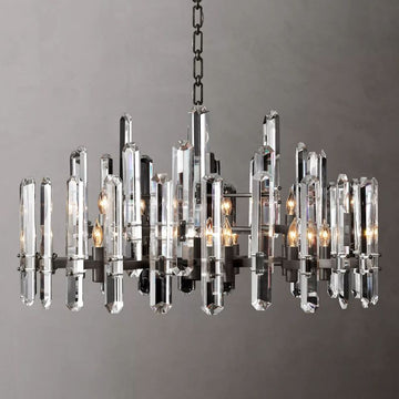 Abigail Prism Round Chandelier 36"