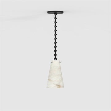 Steven Contemporary Unique Alabaster Pendant Light