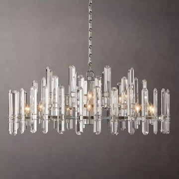 Abigail Prism Round Chandelier 48"