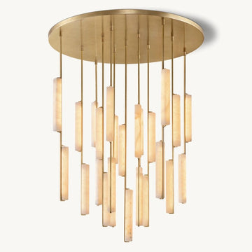 Audiobon Alabaster Round Chandelier 56"
