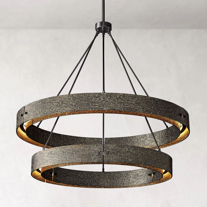 Baldr Two-Tier Round Chandelier 48"